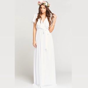 NWOT Show Me Your Mumu Audrey Maxi Dress White XXL
